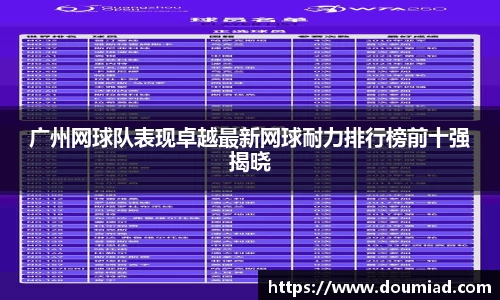 广州网球队表现卓越最新网球耐力排行榜前十强揭晓